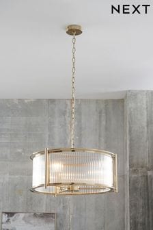 Brass Hertford 3 Light Chandelier Ceiling Light (476166) | £170