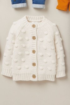 next white cardigan baby
