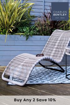 Charles Bentley Grey Garden Zanzibar Sunlounger (482570) | £230