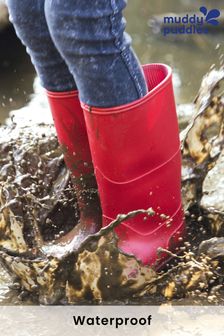Muddy Puddles Red Classic Wellington Boots