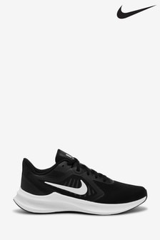 plain black and white nike shoes