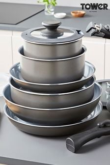 Tower Grey Set of 13 Piece Cookware Set