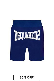 Dsquared2 Kids Boys Blue Cotton Shorts