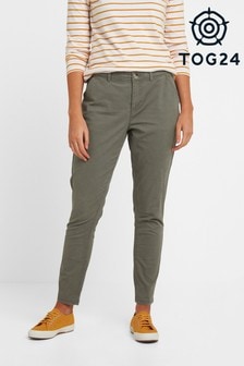 Tog 24 Womens Green Pickering Long Chino Trousers