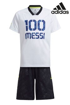 adidas White Messi Set