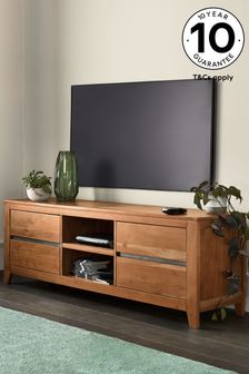 Amsterdam Acacia Wood Wide TV Stand