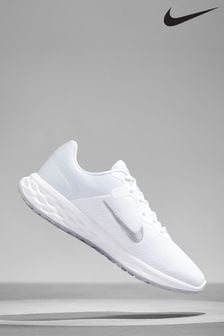 Nike White Revolution 6 Running Trainers (506227) | £55 - £60