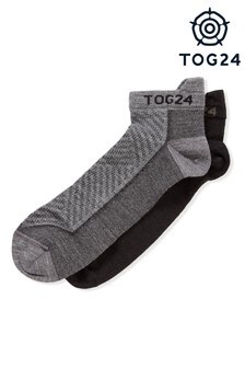 Tog 24 Black Trail Merino Mix Trek Socks 2 Pack