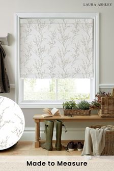 Laura Ashley Grey Pussy Willow Made to Measure Roman Blind