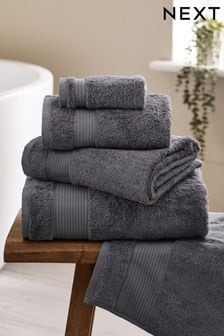 Charcoal Grey Egyptian Cotton Towels