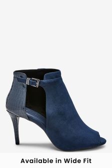 navy blue shoe boots uk