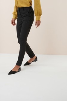 black skinny work trousers womens