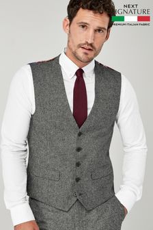 Grey Nova Fides Wool Blend Donegal Suit: Waistcoat (518037) | £55