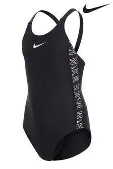 Nike Black Logo Tape Fastback Swimsuit (518769) | £28