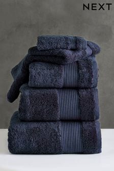 Navy Blue Egyptian Cotton Towels