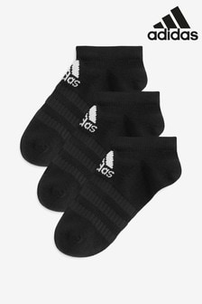 adidas Kids Black Low Trainer Socks 3 Pack