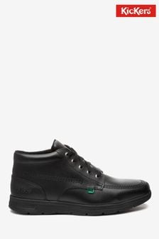 Kickers® Black Kelland Leather Lace Boots