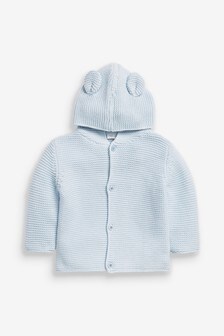 Blue Baby Hooded Baby Cardigan (0mths-3yrs) (524892) | £12 - £14