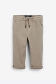 Neutral Loose Fit Pull-On Chino Trousers (3mths-7yrs) (524927) | £11 - £13