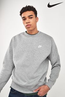 Nike Grey Club Crew Sweatshirt (530063) | £50
