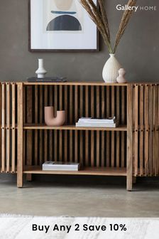 Gallery Home Natural Vernal Slatted Console Table