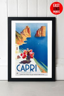 East End Prints Black Capri Print