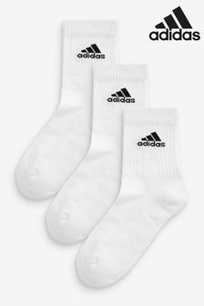 adidas Kids White Crew Socks Three Pack (538757) | £12