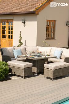 Winchester Royal Corner With Fire Pit By Maze Rattan