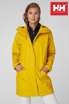 yellow coat with hood