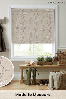 Laura Ashley Natural Pussy Willow Made to Measure Roman Blind