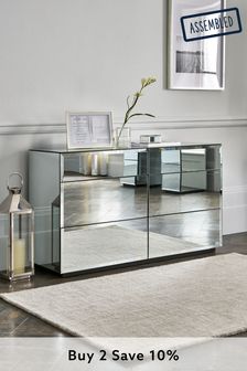 Sloane Mirrored 6 Drawer Wide Chest (550467) | £725