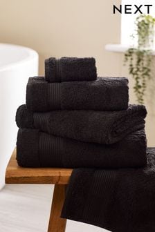 Black Egyptian Cotton Towel (551384) | £5 - £24