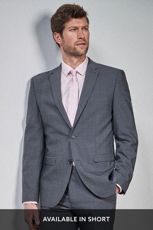 Wool Blend Stretch Suit: Jacket