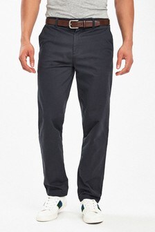 Premium Chinos With Leather Belt