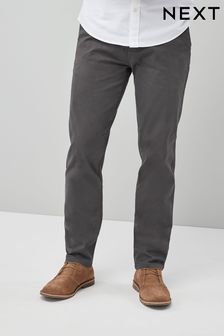 Dark Grey Slim Stretch Chino Trousers (565748) | £24