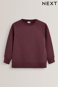 Berry Red Crew Neck School Sweater (3-17yrs) (568267) | £8 - £14