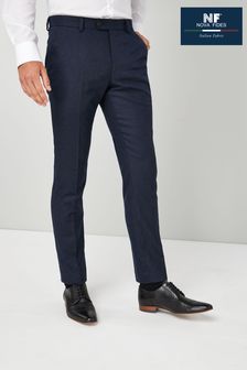 Nova Fides Wool Blend Flannel Slim Fit Suit