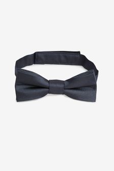 Navy Silk Bow Tie (1-16yrs) (573025) | £8
