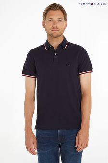 Tommy Hilfiger Blue Core Tipped Slim Polo Shirt