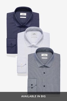 next mens slim fit shirts