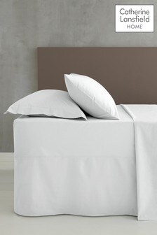 Catherine Lansfield White Percale Extra Deep Fitted Sheet