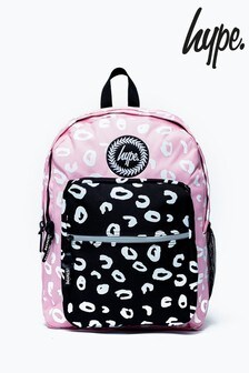 Hype. Mixed Marker Leopard	Pink Utility Backpack