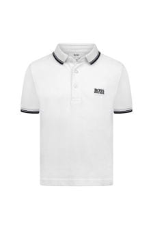 Boss Kidswear BOSS Boys Polo Top - Black Cotton Pique Polo Top