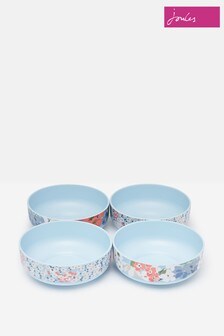 Joules Blue Floral And Ditsy Print Outdoor Bowls Set