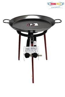 Paella Cooking Set With 46cm Polished Steel Paella Pan By Original Paella