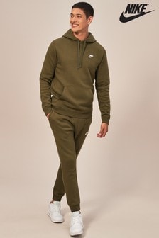 olive green nike jogger suit 