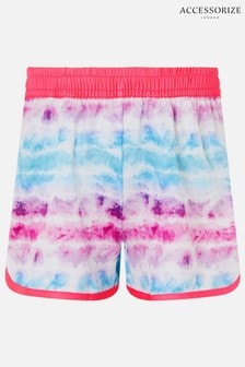 Accessorize Pink Tie Dye Gym Shorts