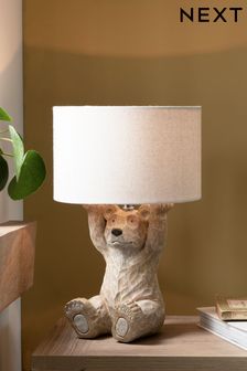 Natural Barnaby Bear Table Lamp (596101) | £42