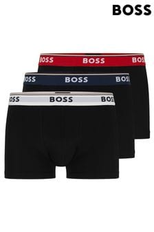 BOSS Power Black Trunks 3 Pack (5ER833) | £42