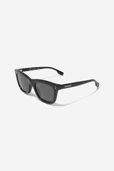 Burberry Kids Black Bio-acetate Square Frame Sunglasses